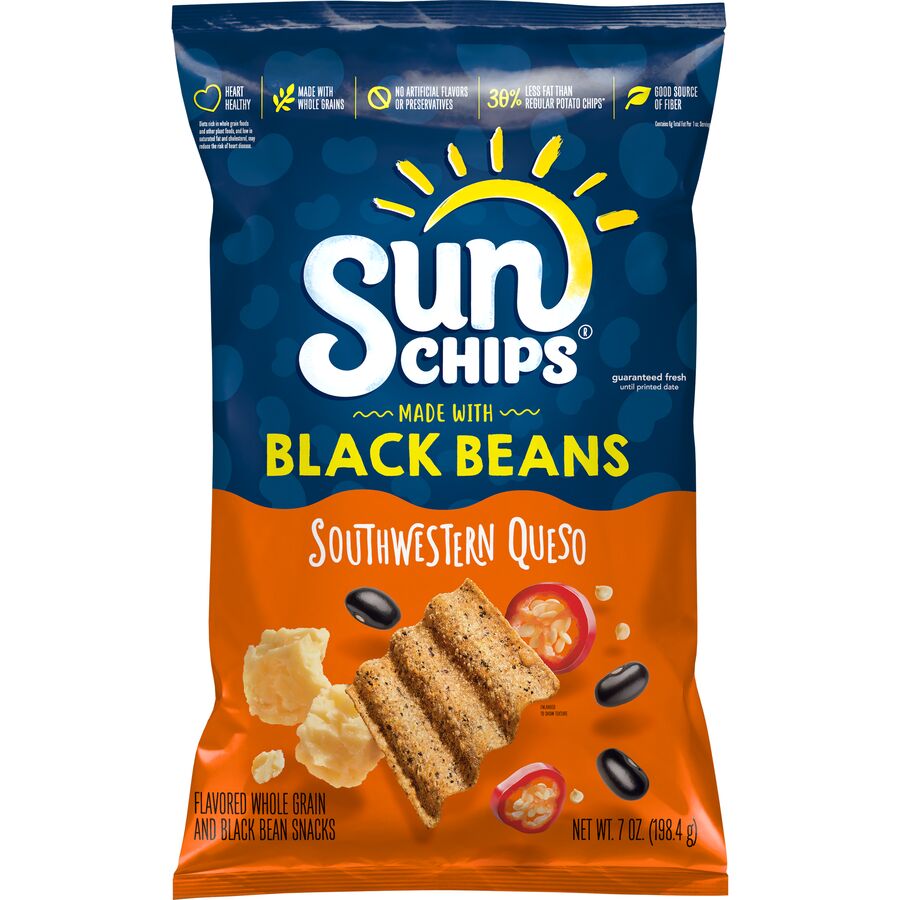 SunChips® Black Bean Southwestern Queso Flavored Whole Grain Snacks