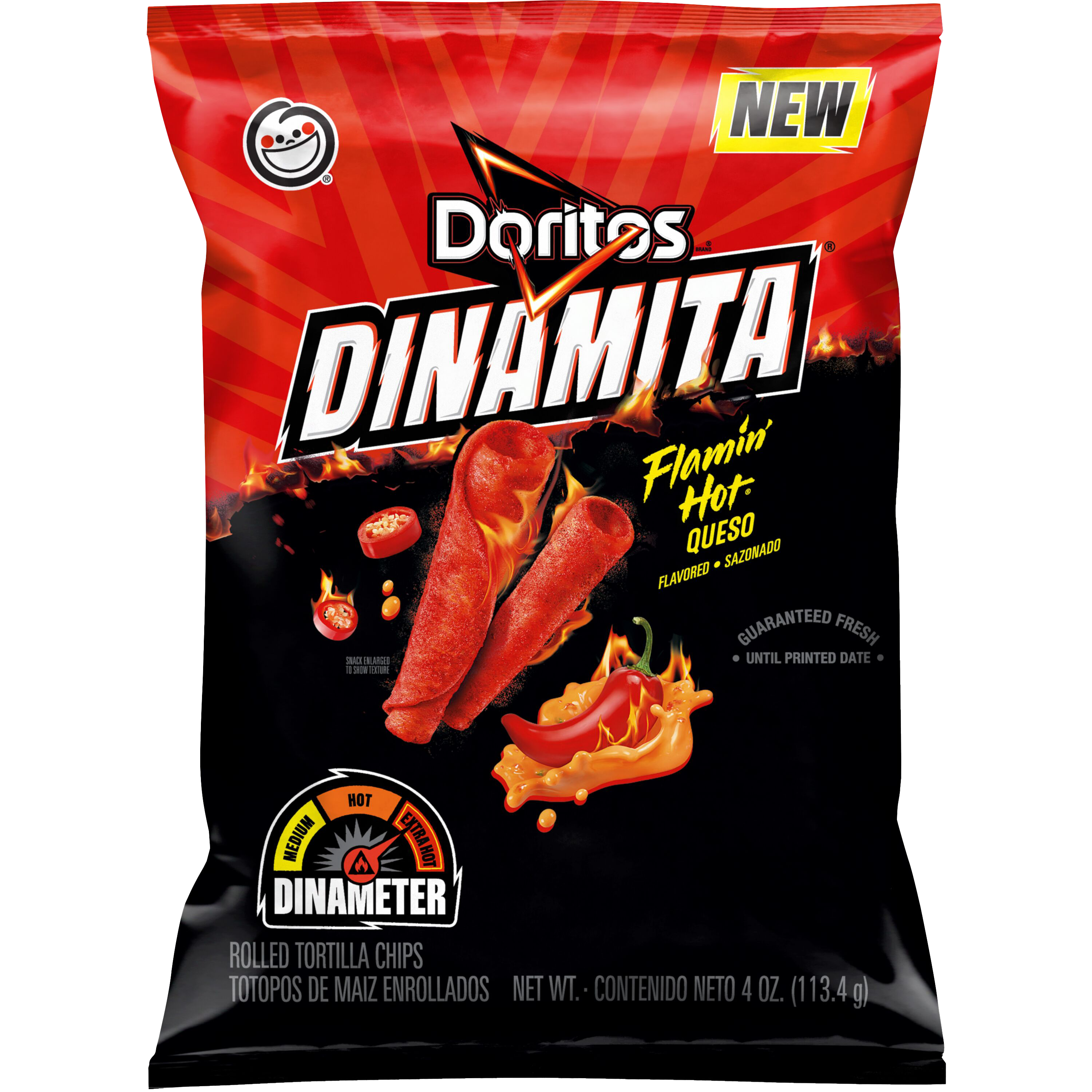 Doritos® Dinamita® Flamin Hot Queso Flavored Rolled Tortilla Chips