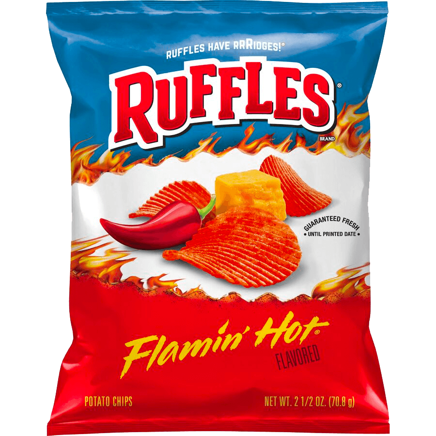 Ruffles Flamin Hot Flavored Potato Chips Shop Now at Snacks