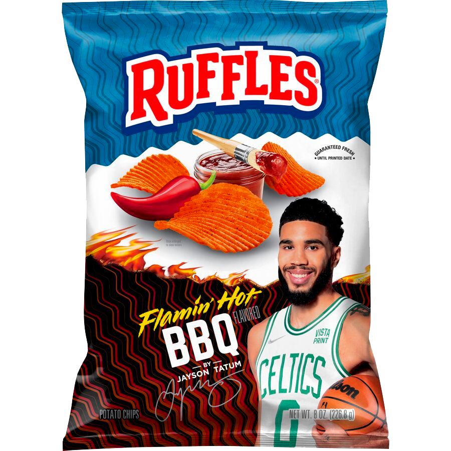 Ruffles® Flamin' Hot® BBQ Flavored Potato Chips