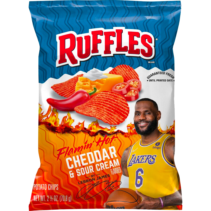 Ruffles® Flamin' Hot® Cheddar & Sour Cream Flavored Potato Chips